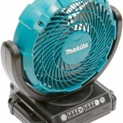 Makita Akku-Standventilator CF101DZ, beschleunigt das Trocknen von Farbe oder Spachtelmasse, mit Netzteil, ohne Akku