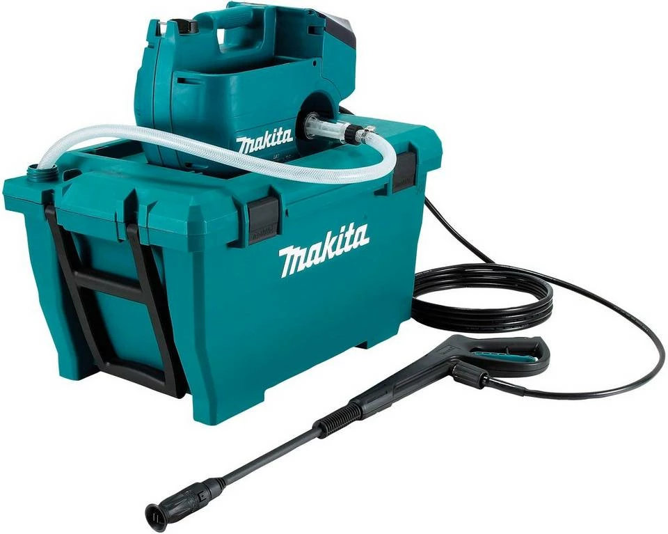 Makita Akku-Hochdruckreiniger »DHW080ZK«, Druck max: 80 bar, Fördermenge max: 380 l/h, 2x18 V, ohne Akku und Ladegerät 2 Makita Akku-Hochdruckreiniger »DHW080ZK«, Druck max: 80 bar, Fördermenge max: 380 l/h, 2x18 V, ohne Akku und Ladegerät