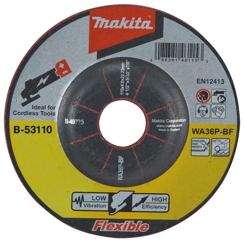 Makita Schleifscheibe »Schruppscheibe 125mm flexibel« 3 Makita Schleifscheibe »Schruppscheibe 125mm flexibel«