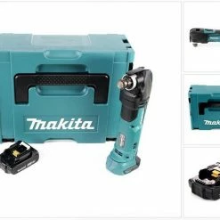 Makita Akku-Multifunktionswerkzeug »Makita DTM 51 A1J Akku Multitool Oszillierer 18 V + 1x Akku 2,0 Ah + Makpac - ohne Ladegerät«