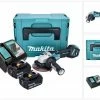 Makita Winkelschleifer »Makita DGA 515 RTJ Akku Winkelschleifer 18 V 125 mm Brushless + 2x Akku 5,0 Ah + Ladegerät + Makpac«