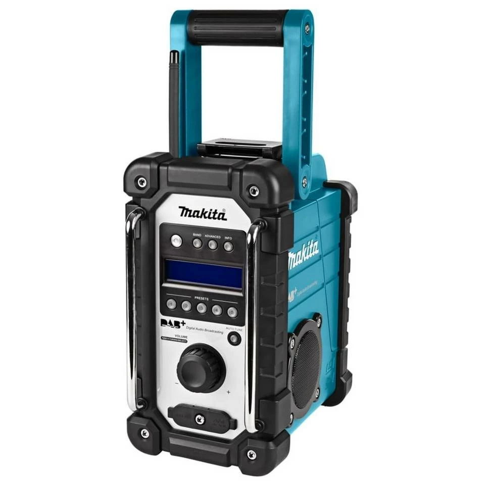 Makita »Makita Baustellenradio ohne Akkus und Ladegerät Blau und Schwarz« Boombox 4 Makita »Makita Baustellenradio ohne Akkus und Ladegerät Blau und Schwarz« Boombox – Bild 2