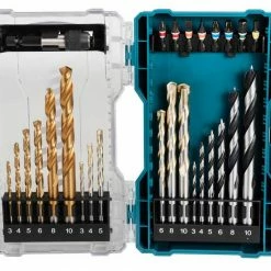 Makita Werkzeugset »Makita Bohrer-Bit-Set 27-tlg Holz Stein Metall«, (Set)