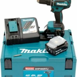 Makita Akku-Schlagbohrschrauber »DHP485RTJ«, max. 1900 U/min, mit 2 Akkus 18 V/5 Ah und Ladegerät