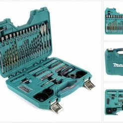 Makita Bohrer- und Bitset »Makita P-90249 100 tlg. Bit, Bohrer & Steckschlüssel Set im Koffer«