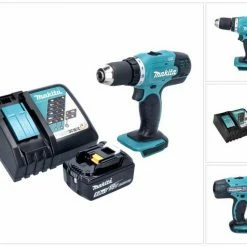 Makita Säulenbohrmaschine »Makita DDF 453 RT1 Akku Bohrschrauber 18 V 42 Nm + 1x Akku 5,0 Ah + Ladegerät«
