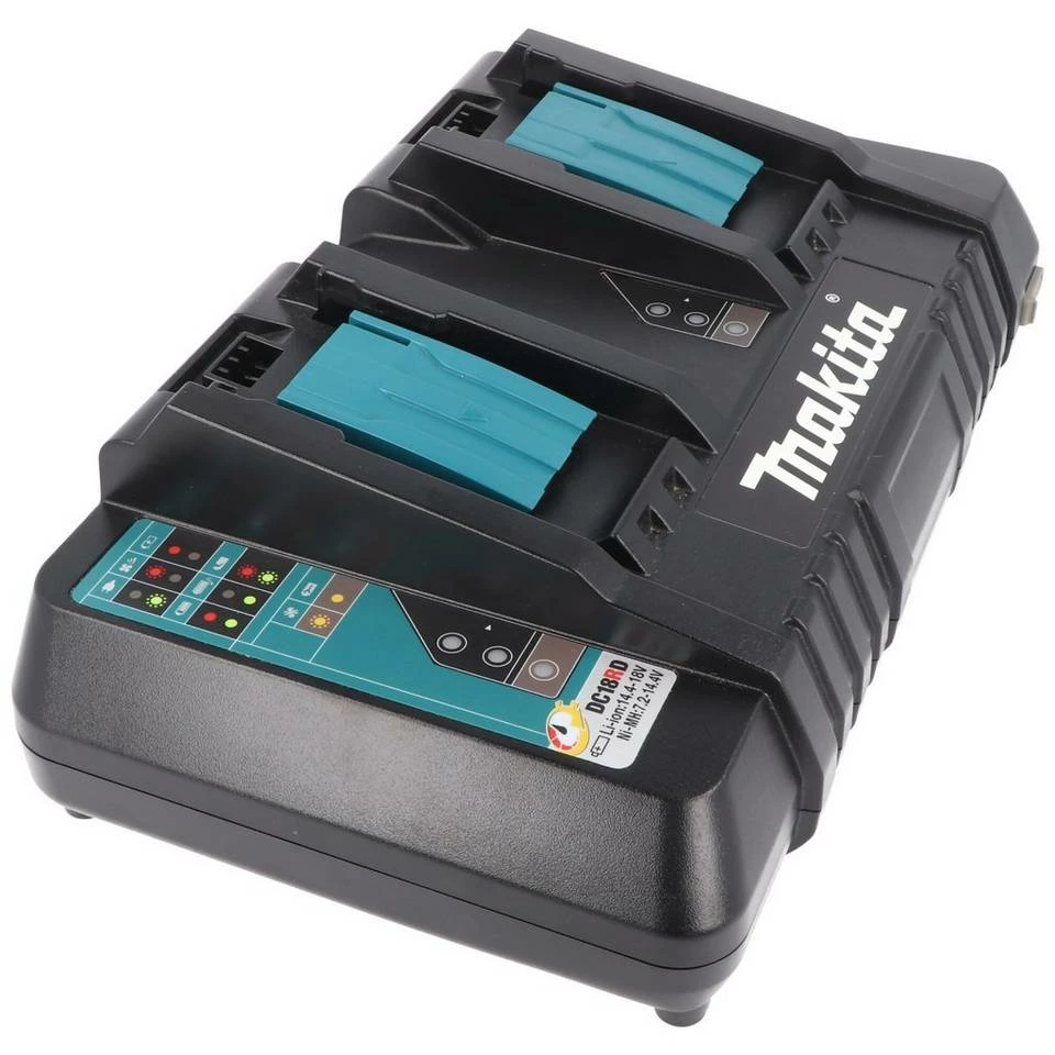Makita »2-Schacht Makita DC 18 RD Doppel Schnell-Ladegerät« Werkzeug-Akku-Ladetechnik 4 Makita »2-Schacht Makita DC 18 RD Doppel Schnell-Ladegerät« Werkzeug-Akku-Ladetechnik – Bild 2