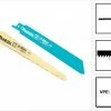 Makita Stichsägeblatt »Makita 2er Pack Sägeblätter für Reciprosäge Säbelsäge JR 3050 3060 3070 BJR DJR 181 182 183 185«