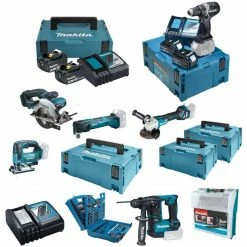 Makita Elektrowerkzeug-Set »DDF484B DGA511 DHR171 DJV182 DSS501 DTM51ZJX«
