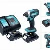 Makita Akku-Schlagschrauber »Makita DTD 152 SY Akku Schlagschrauber 18 V 165 Nm + 2x Akku 1,3 Ah + Ladegerät«
