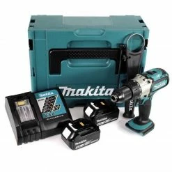 Makita Schlagbohrmaschine »Makita DHP 451 RTJ 18 V 3. Gang Li-Ion Akku Schlagbohrschrauber im Makpac + 2x 5,0 Ah Akku + Schnellladegerät« -Makita Verkäufe 2022 49150380 06a5 59aa a7a7 0537c4799396