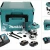 Makita Oberfräse »Makita DRT 50 RAJ Akku Multifunktionsfräse 18 V Brushless + 2x Akku 2,0 Ah + Ladegerät + Makpac«