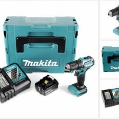 Makita Säulenbohrmaschine »Makita DDF 483 RT1J Akku Bohrschrauber 18V 40Nm brushless + 1x Akku 5,0 Ah + Ladegerät + Makpac«