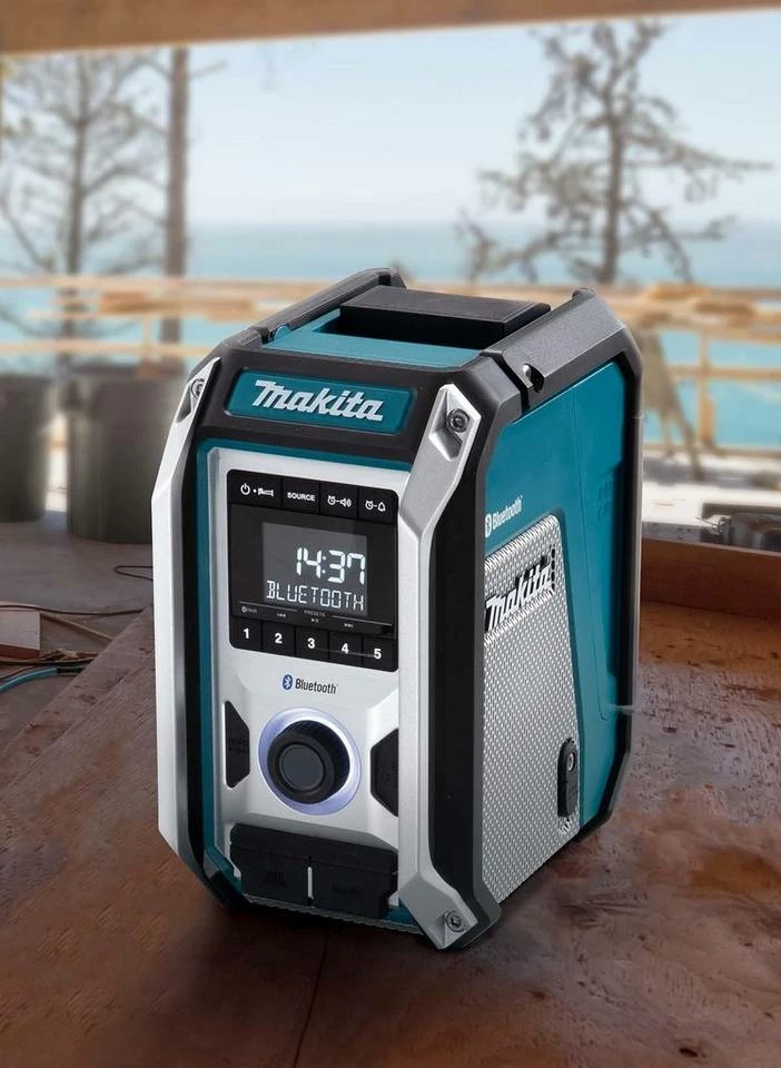 Makita »DMR 114« Baustellenradio (FM-Tuner, mit Bluetooth 5.0, Gehäuse in robuster Baustellenausführung, für den Empfang von FM geeignet) 11 Makita »DMR 114« Baustellenradio (FM-Tuner, mit Bluetooth 5.0, Gehäuse in robuster Baustellenausführung, für den Empfang von FM geeignet) – Bild 9