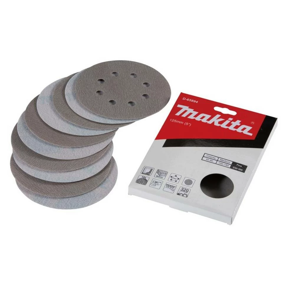 Makita Schleifpapier »Schleifpapier Kl. 125mm K320, D-65894« 4 Makita Schleifpapier »Schleifpapier Kl. 125mm K320, D-65894« – Bild 2