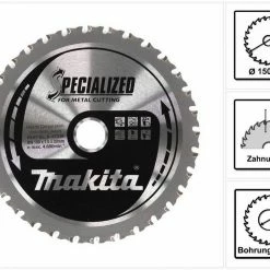 Makita Kreissägeblatt »Makita MCCS15032E Specialized Sägeblatt für Metall HW 150 x 20 x 1,5 mm 32 Zähne (B-47036)«