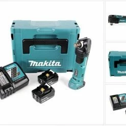 Makita Akku-Multifunktionswerkzeug »Makita DTM 51 RTJ 18V Li-Ion Akku Multifunktionswerkzeug im Makpac + 2x BL 1850 B 5,0 Ah Li-Ion Akku + Schnellladegerät«