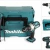 Makita Schlagbohrmaschine »Makita DHP 451 ZJ Akku Schlagbohrschrauber 18V 80Nm Solo + Makpac - ohne Akku, ohne Ladegerät«
