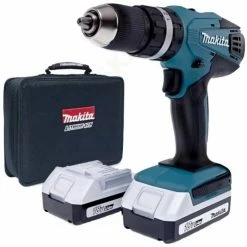 Makita Akku-Schlagbohrschrauber »HP457DWEX2 - Akku-Schlagbohrschrauber - blau/schwarz«