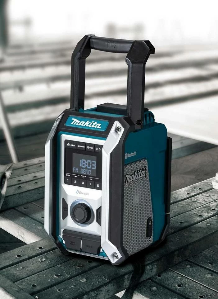 Makita »DMR 114« Baustellenradio (FM-Tuner, mit Bluetooth 5.0, Gehäuse in robuster Baustellenausführung, für den Empfang von FM geeignet) 10 Makita »DMR 114« Baustellenradio (FM-Tuner, mit Bluetooth 5.0, Gehäuse in robuster Baustellenausführung, für den Empfang von FM geeignet) – Bild 8