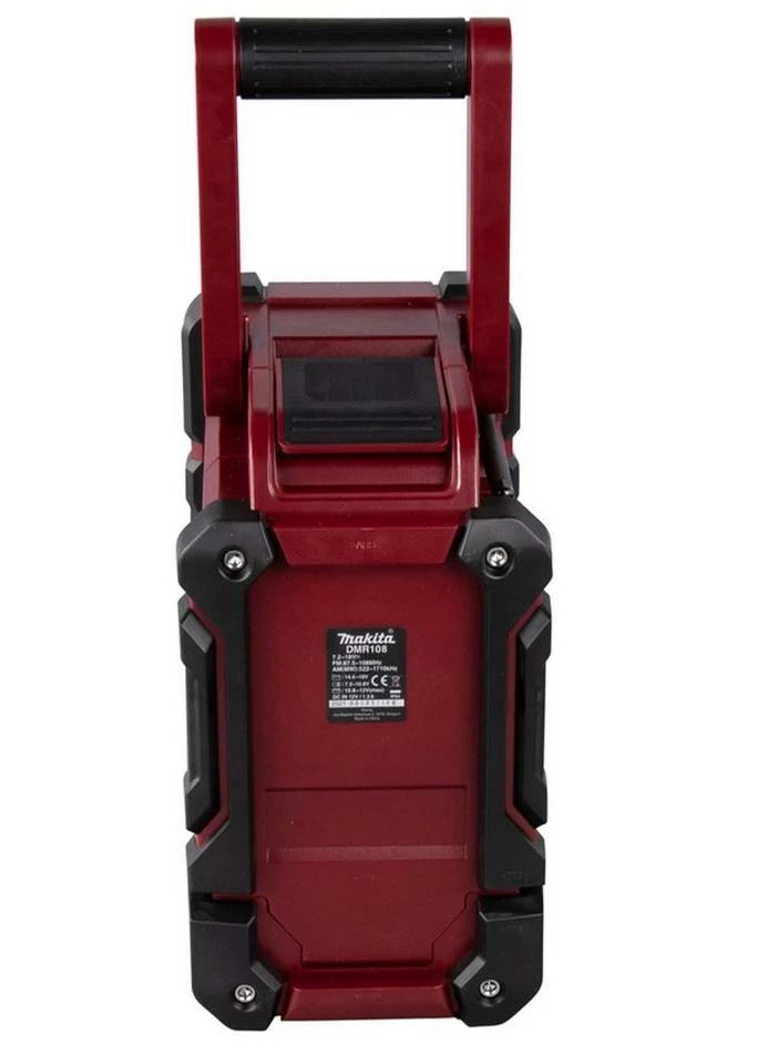 Makita »DMR 108« Baustellenradio (Bluetooth, mit Spritzschutz bis Schutzklasse IP64 und Weckfunktion, inklusive Aux-Anschluss für MP3-Kompatibilität und einen USB-Anschluss um Ihr Mobilgerät zu laden) Blau, Rot 6 Makita »DMR 108« Baustellenradio (Bluetooth, mit Spritzschutz bis Schutzklasse IP64 und Weckfunktion, inklusive Aux-Anschluss für MP3-Kompatibilität und einen USB-Anschluss um Ihr Mobilgerät zu laden) Blau, Rot – Bild 4