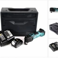 Makita Akku-Multifunktionswerkzeug »Makita DTM 51 STX Akku Multifunktions Werkzeug 18V + 1x Akku 5,0Ah + Ladegerät + Makbox«