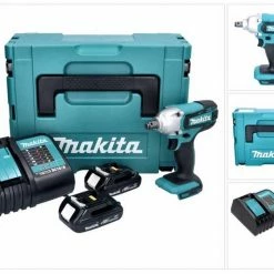 Makita Akku-Schlagschrauber »Makita DTW 190 SY Akku Schlagschrauber 18 V 1/2" 190 Nm + 2x Akku 1,3 Ah + Ladegerät + Makpac«