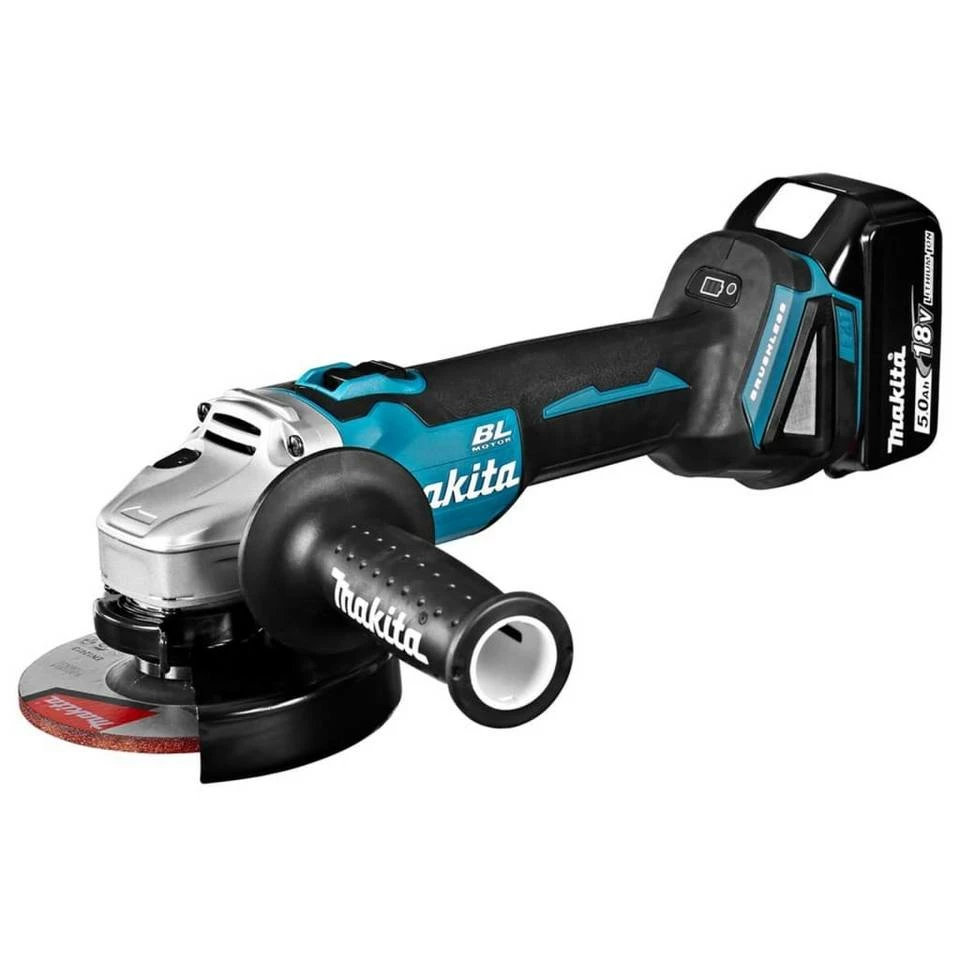 Makita Akku-Winkelschleifer »Makita Akku-Schleifmaschine 12,5 cm 18 V Blau und Schwarz« 3 Makita Akku-Winkelschleifer »Makita Akku-Schleifmaschine 12,5 cm 18 V Blau und Schwarz«