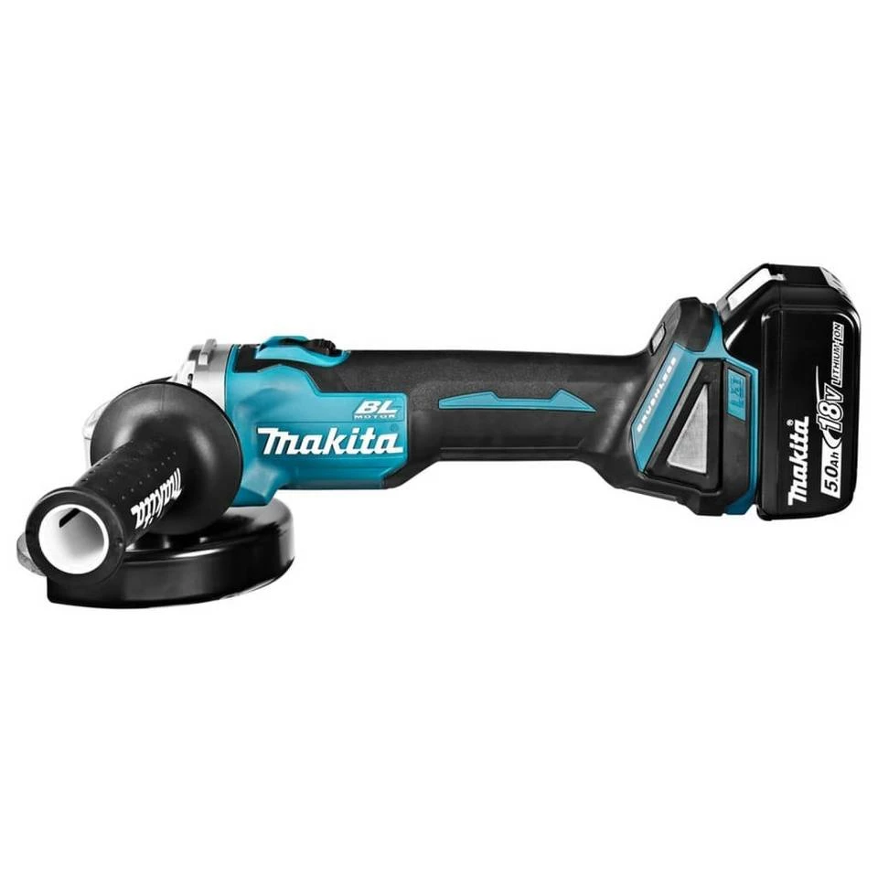 Makita Akku-Winkelschleifer »Makita Akku-Schleifmaschine 12,5 cm 18 V Blau und Schwarz« 4 Makita Akku-Winkelschleifer »Makita Akku-Schleifmaschine 12,5 cm 18 V Blau und Schwarz« – Bild 2