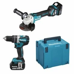 Makita Akku-Winkelschleifer »DLX2272TJ Combo Kit - Akku-Spezialset - blau/schwarz«