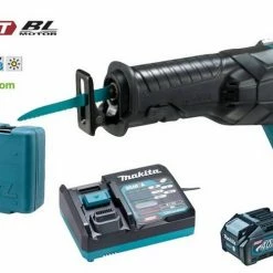 Makita Säbelsäge »Akku Säbelsäge«, Säbelsäge JR001GM201 2x Akku BL4040 (40Vmax / 4,0 Ah) XGT DC40RA Ladegerät Makpac