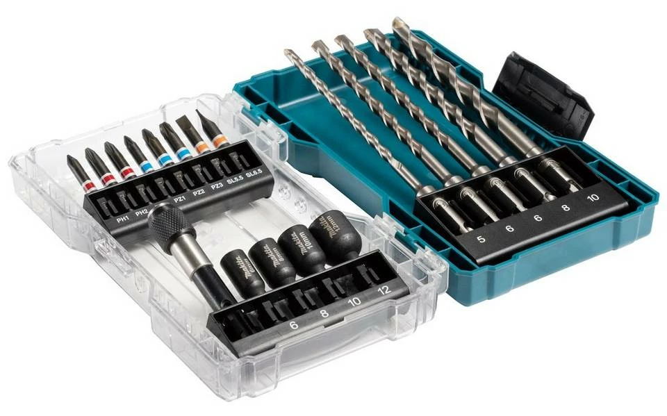Makita Werkzeugset »Makita Bohrer-Bit-Set 18-tlg Bits SDS-Plus Stecksc«, (Set) 4 Makita Werkzeugset »Makita Bohrer-Bit-Set 18-tlg Bits SDS-Plus Stecksc«, (Set) – Bild 2