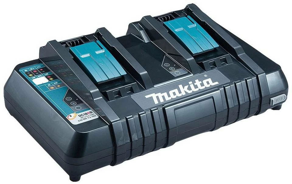 Makita »DC18RD« Akku-Ladestation (1-tlg., Schnellladegerät für 14,4 V und 18 V Akkus geeignet) 3 Makita »DC18RD« Akku-Ladestation (1-tlg., Schnellladegerät für 14,4 V und 18 V Akkus geeignet)
