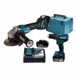 Makita Elektrowerkzeug-Set »DLX2334J«, (DHP485Z + DGA504Z)