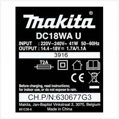Makita »Makita Ladegerät DC 18 WA 14,4 V - 18 V für Li-Ion Akkus (G-Serie)« Schnelllade-Gerät -Makita Verkäufe 2022 a0c6a454 b19e 5598 8dd7 7b8cbfc86663