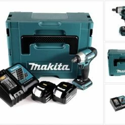 Makita Akku-Schlagschrauber »Makita DTW 181 RTJ Akku Schlagschrauber 18V 1/2" Brushless + Makpac + 2x Akku 5,0Ah + 1x Ladegerät«
