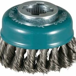 Makita Topfbürsten-Aufsatz »Metall X-LOCK«, ø 80 cm, mit gezopftem Draht für hohe Arbeitsbelastungen