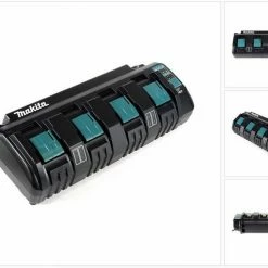 Makita »Makita DC 18 SF vierfach Ladegerät 14,4 - 18 Volt (196426-3)« Schnelllade-Gerät