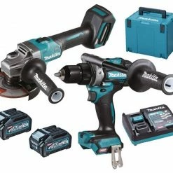 Makita Akku-Bohrschrauber »Akku Bohrschrauber + Akku Winkelschleifer«, max. 2600 U/min, (Set)