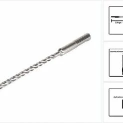 Makita Bohrer- und Bitset »Makita NEMESIS 2 Hammer und Stahl Beton Bohrer SDS-Plus 6x165 (B-57978)«