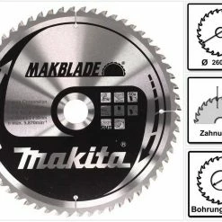 Makita Kreissägeblatt »Makita MAKBLADE Kreissägeblatt für Holz 260 x 30 x 2,3 mm 60 Zähne (B-32801)«