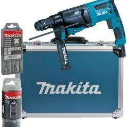 Makita Kombihammer »HR2631FT13«, max. 1200 U/min, (Set), für SDS-PLUS 26 mm im Alukoffer -Makita Verkäufe 2022 c3ce7cec 53a9 588e 94be 22706fcec86a