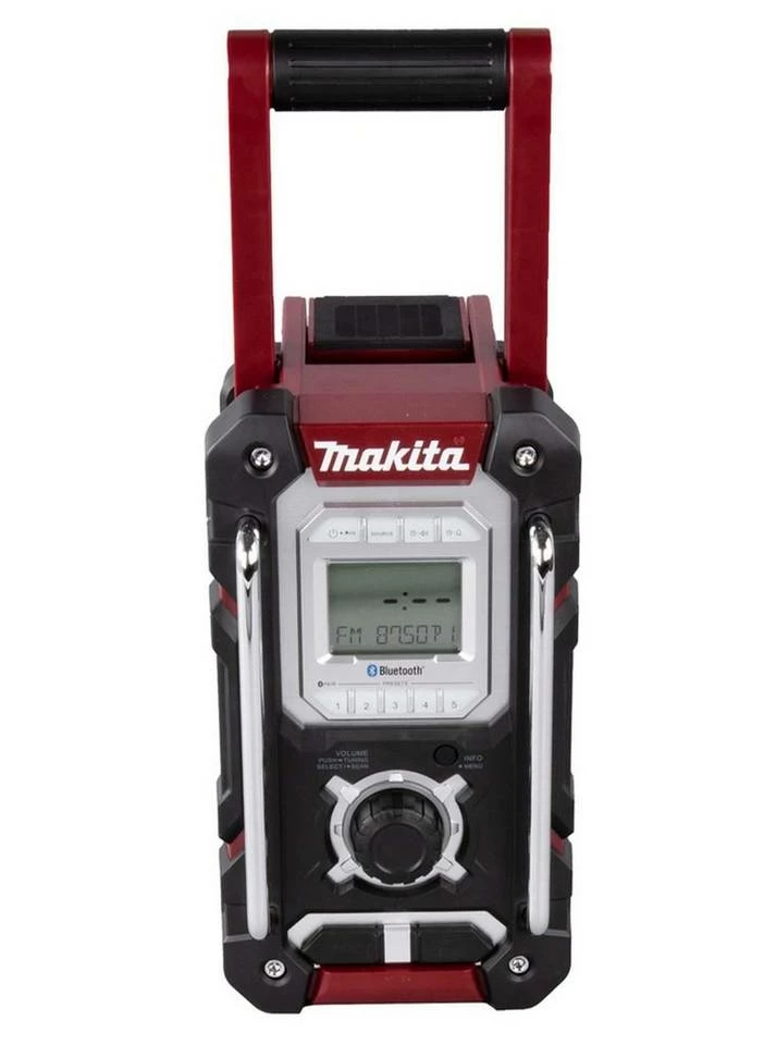Makita »DMR 108« Baustellenradio (Bluetooth, mit Spritzschutz bis Schutzklasse IP64 und Weckfunktion, inklusive Aux-Anschluss für MP3-Kompatibilität und einen USB-Anschluss um Ihr Mobilgerät zu laden) Blau, Rot 4 Makita »DMR 108« Baustellenradio (Bluetooth, mit Spritzschutz bis Schutzklasse IP64 und Weckfunktion, inklusive Aux-Anschluss für MP3-Kompatibilität und einen USB-Anschluss um Ihr Mobilgerät zu laden) Blau, Rot – Bild 2