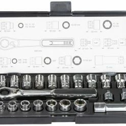 Makita Steckschlüssel »B-65604« (Set, 21 St), für komfortable Schraubarbeiten auf engem Raum