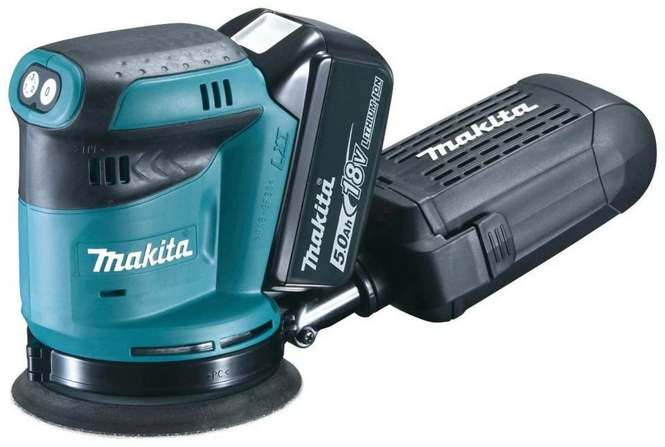 Makita Exzenterschleifer »DBO180RTJ«, 11000 U/min, mit 2 Akkus 18V/5,0 Ah, Ladegerät und MAKPAC 2 3 Makita Exzenterschleifer »DBO180RTJ«, 11000 U/min, mit 2 Akkus 18V/5,0 Ah, Ladegerät und MAKPAC 2