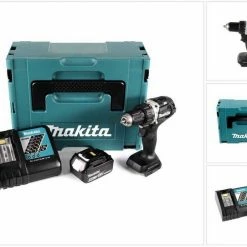 Makita Säulenbohrmaschine »Makita DDF 484 RT1JB 18 V Li-Ion Akku Bohrschrauber Sonderausgabe schwarz im MAKPAC + 1x BL 1850 5,0 Ah Akku + Schnellladegerät«