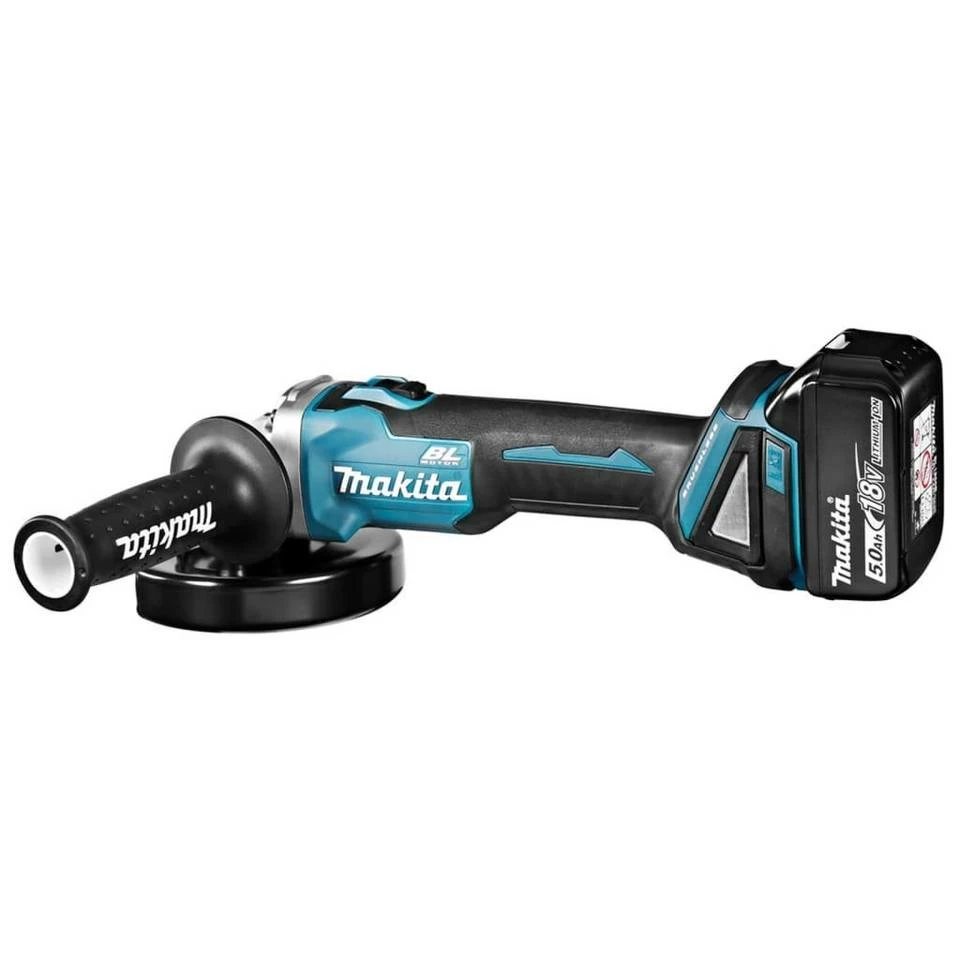 Makita Akku-Winkelschleifer »Makita Akku-Schleifmaschine 12,5 cm 18 V Blau und Schwarz« 5 Makita Akku-Winkelschleifer »Makita Akku-Schleifmaschine 12,5 cm 18 V Blau und Schwarz« – Bild 3