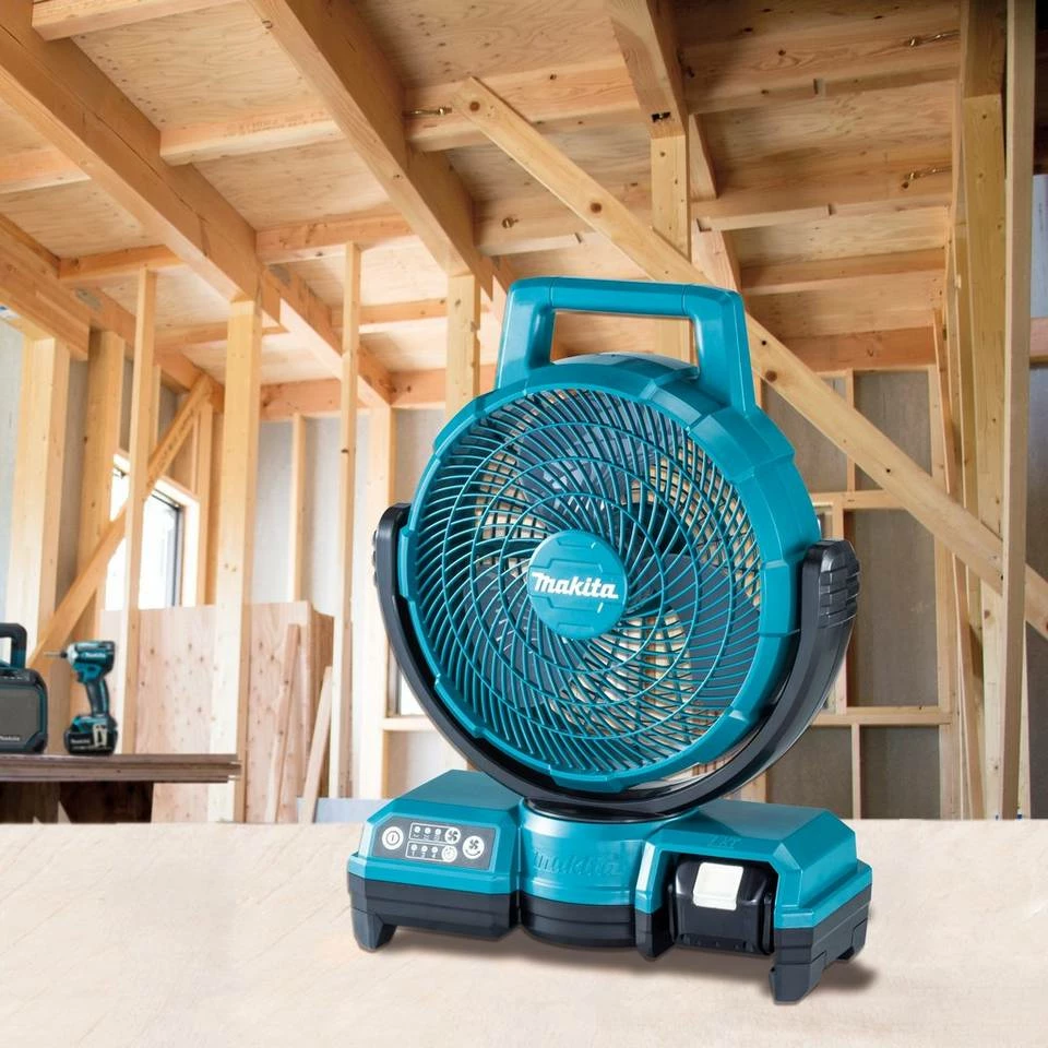 Makita Akku-Standventilator DCF203Z, mit 3 Geschwindigkeitsstufen, Neigung verstellbar, ohne Akku 4 Makita Akku-Standventilator DCF203Z, mit 3 Geschwindigkeitsstufen, Neigung verstellbar, ohne Akku – Bild 2