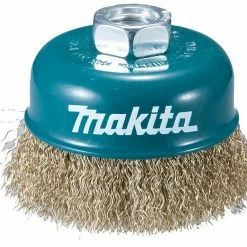 Makita Winkelbohrmaschine »Makita D-39746 Stahldrahttopfbürste MS 60mm mit gewellten 3 mm Drahtbürsten«