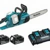 Makita Akku-Kettensäge »MAKITA DUC353 AKKU KETTENSÄGE INKL 2x BL1840B & DOPPELLADEGERÄT 18V DUC353Z #208«, 35 cm cm Schwertlänge, Komplett-Set, inkl. 2x Makita Akku BL1840B und 1x Makita DC18SH Doppel-Ladegerät, inkl. 2x Makita Akku BL1840B und 1x Makita DC18SH Doppel-Ladegerät